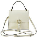 PB704 Fashion Ring Tassel Flap Crossbody Satchel Bag - MiMi Wholesale