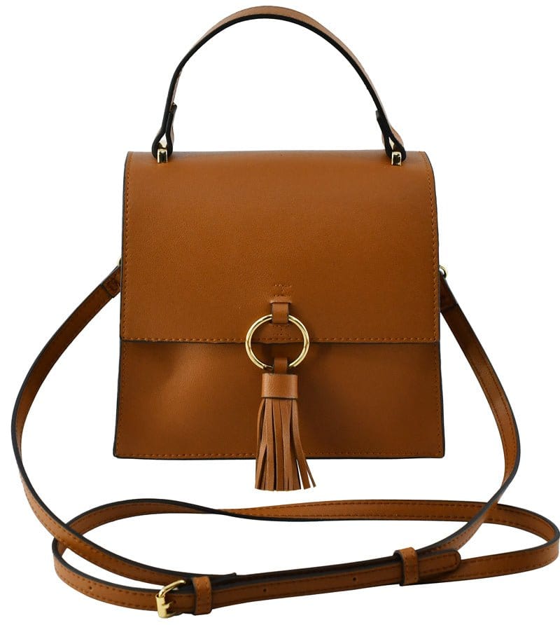 PB704 Fashion Ring Tassel Flap Crossbody Satchel Bag - MiMi Wholesale
