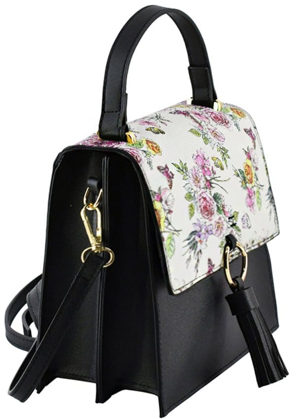 PB704 Fashion Ring Tassel Flap Crossbody Satchel Bag - MiMi Wholesale