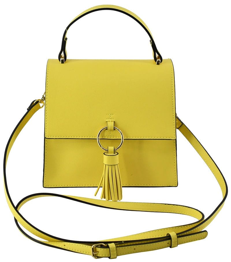 PB704 Fashion Ring Tassel Flap Crossbody Satchel Bag - MiMi Wholesale