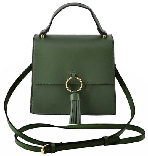 PB704 Fashion Ring Tassel Flap Crossbody Satchel Bag - MiMi Wholesale