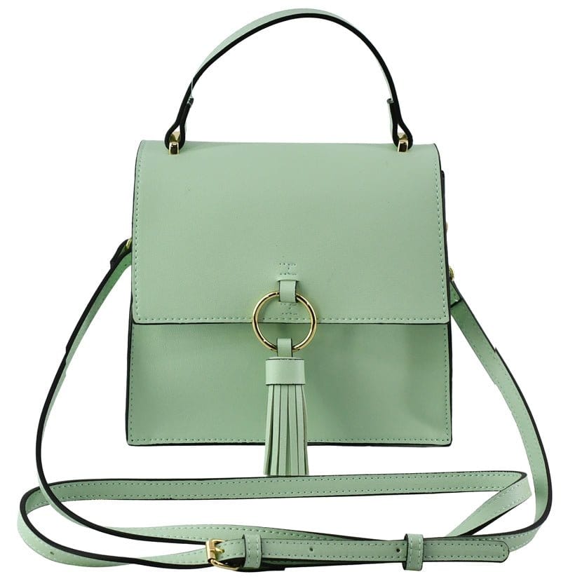 PB704 Fashion Ring Tassel Flap Crossbody Satchel Bag - MiMi Wholesale
