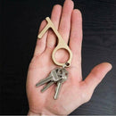 PK02 No-Contact Serrated Metal Safety Key Chain - MiMi Wholesale
