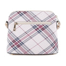 PL3031 Plaid Dome Fashion Crossbody w/ Tassel - MiMi Wholesale