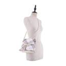 PL3031 Plaid Dome Fashion Crossbody w/ Tassel - MiMi Wholesale