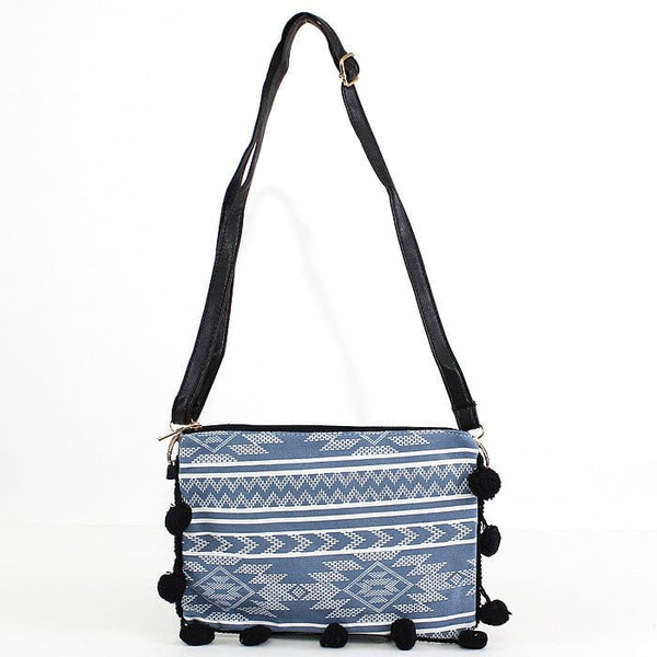 PPC3949(BK) Aztec Print Fashion Clutch/Crossbody Bag - MiMi Wholesale