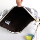 PPC5026(BK) Pineapple Print Fashion Clutch/Crossbody Bag with Tassel - MiMi Wholesale