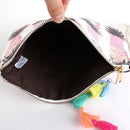 PPC5026(BK) Pineapple Print Fashion Clutch/Crossbody Bag with Tassel - MiMi Wholesale