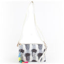 PPC5026(BK) Pineapple Print Fashion Clutch/Crossbody Bag with Tassel - MiMi Wholesale