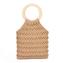 PPC6812 Ring Handled Macrame Tote - MiMi Wholesale
