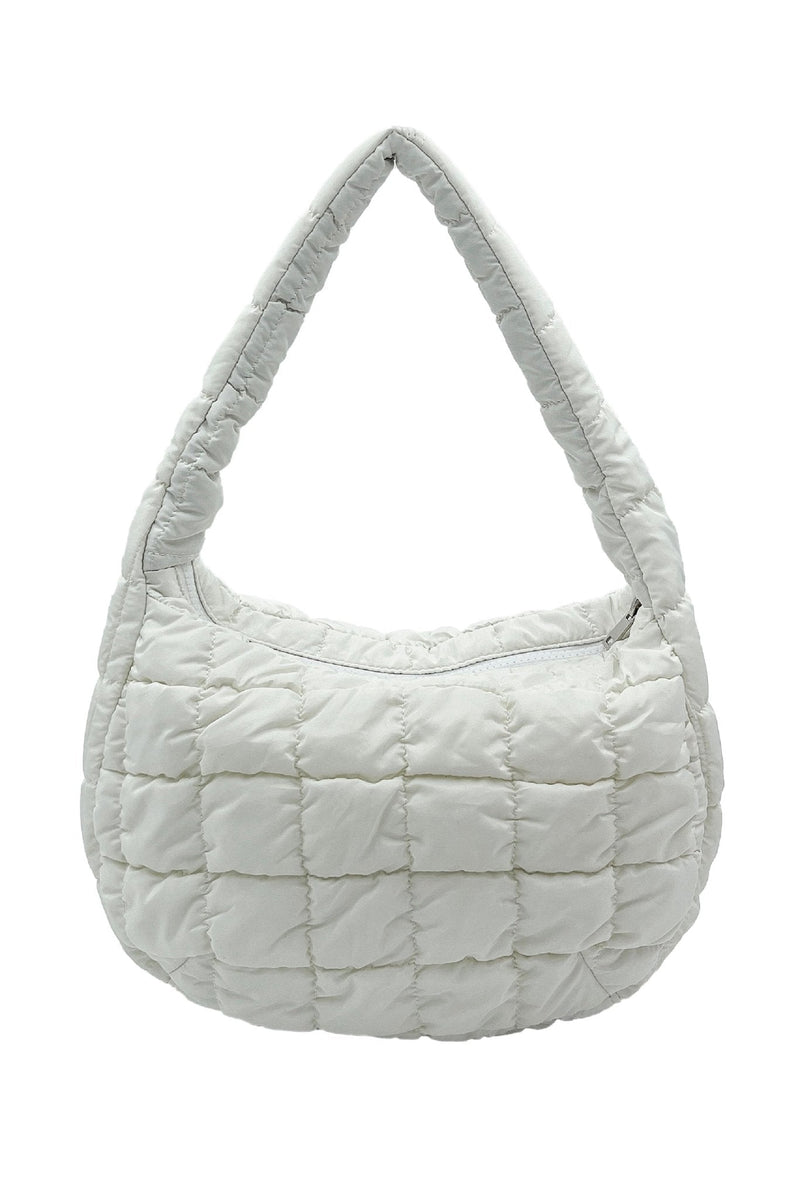QBS320124 Nelly Small Quilted Puffer Tote Bag - MiMi Wholesale