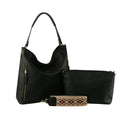 QFM0078 Stacy 2-in-1 Vegan Leather Hobo bag w/Guitar strap - MiMi Wholesale