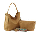 QFM0078 Stacy 2-in-1 Vegan Leather Hobo bag w/Guitar strap - MiMi Wholesale