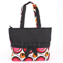 QGMD2721 Quilted 3PC Diaper Bag - MiMi Wholesale