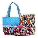 QLP601 Quilted Paisley Print 3PC Diaper Bag - MiMi Wholesale