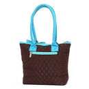 QS301 Quilted Solid Small Tote - MiMi Wholesale