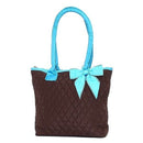 QS301 Quilted Solid Small Tote - MiMi Wholesale