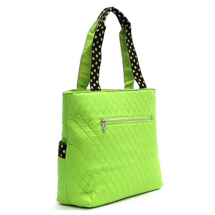 QS601 Quilted Solid 3PC Diaper Bag - MiMi Wholesale