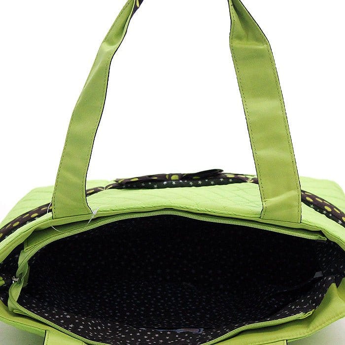 QS601 Quilted Solid 3PC Diaper Bag - MiMi Wholesale