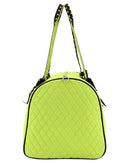 QSD2701 Quilted Solid Large Duffel Bag - MiMi Wholesale