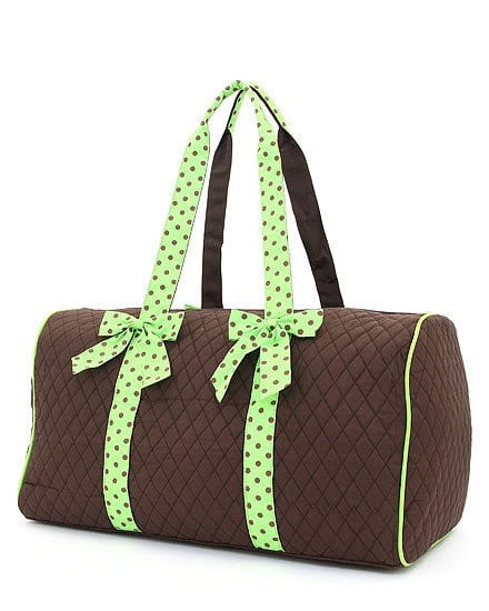 QSD2701 Quilted Solid Large Duffel Bag - MiMi Wholesale