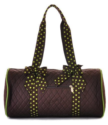 QSD2702 Quilted Solid Medium Duffel Bag - MiMi Wholesale
