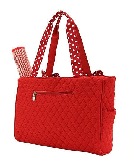 QSD2703 Quilted Solid Diaper Bag - MiMi Wholesale
