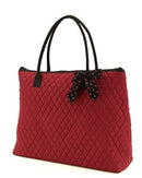 QSD2705 Quilted Solid Large Tote - MiMi Wholesale