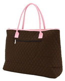 QSD2705 Quilted Solid Large Tote - MiMi Wholesale
