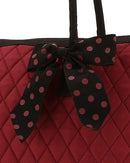 QSD2705 Quilted Solid Large Tote - MiMi Wholesale