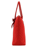 QSD2705 Quilted Solid Large Tote - MiMi Wholesale