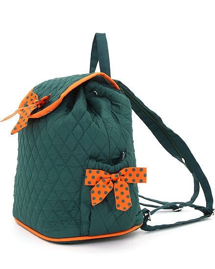 QSD2707 Quilted Solid Drawstring Backpack - MiMi Wholesale