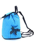 QSD2707 Quilted Solid Drawstring Backpack - MiMi Wholesale