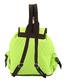 QSD2707 Quilted Solid Drawstring Backpack - MiMi Wholesale
