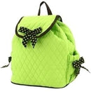 QSD2707 Quilted Solid Drawstring Backpack - MiMi Wholesale