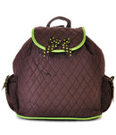 QSD2707 Quilted Solid Drawstring Backpack - MiMi Wholesale