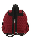 QSD2707 Quilted Solid Drawstring Backpack - MiMi Wholesale