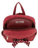 QSD2716 Quilted Solid Zippered Backpack - MiMi Wholesale