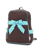QSD2716 Quilted Solid Zippered Backpack - MiMi Wholesale