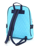 QSD2716 Quilted Solid Zippered Backpack - MiMi Wholesale