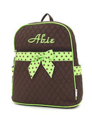 QSD2716 Quilted Solid Zippered Backpack - MiMi Wholesale