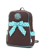 QSD2716 Quilted Solid Zippered Backpack - MiMi Wholesale