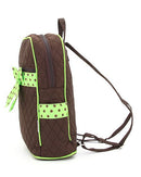QSD2716 Quilted Solid Zippered Backpack - MiMi Wholesale