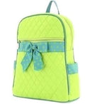 QSD2716 Quilted Solid Zippered Backpack - MiMi Wholesale
