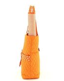 QSD2721 Quilted Solid 3PC Diaper Bag - MiMi Wholesale