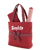 QSD2721 Quilted Solid 3PC Diaper Bag - MiMi Wholesale