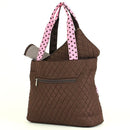 QSD2721 Quilted Solid 3PC Diaper Bag - MiMi Wholesale