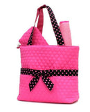 QSD2721 Quilted Solid 3PC Diaper Bag - MiMi Wholesale