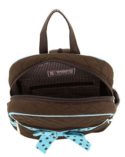 QSD2746 Quilted Solid Large Zippered Backpack