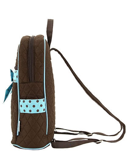 QSD2746 Quilted Solid Large Zippered Backpack